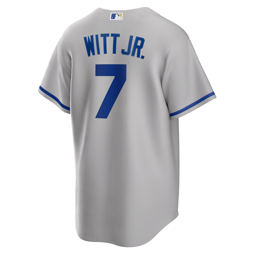 Kansas City Royals Bobby Witt Jr. Nike Gray Road Replica Jersey