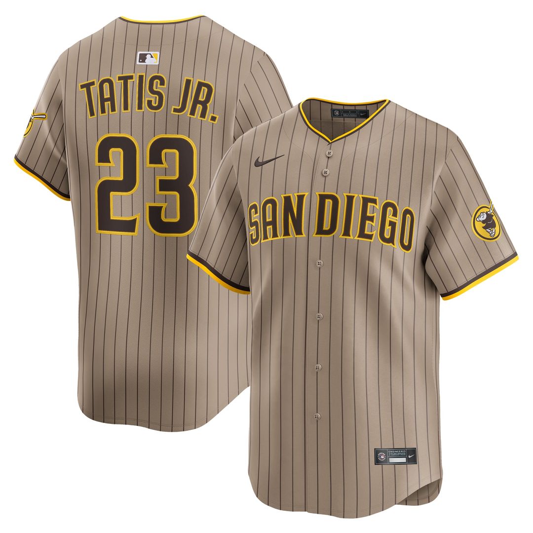 San Diego Padres Fernando Tatis Jr. Nike Brown Road Limited Player Jersey