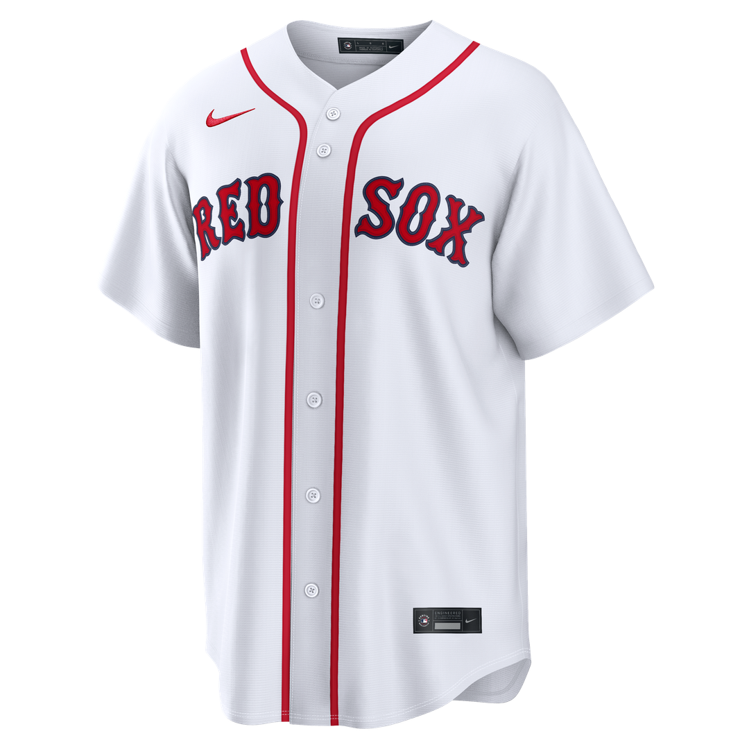 Boston Red Sox Nike White Home Replica Custom Jersey