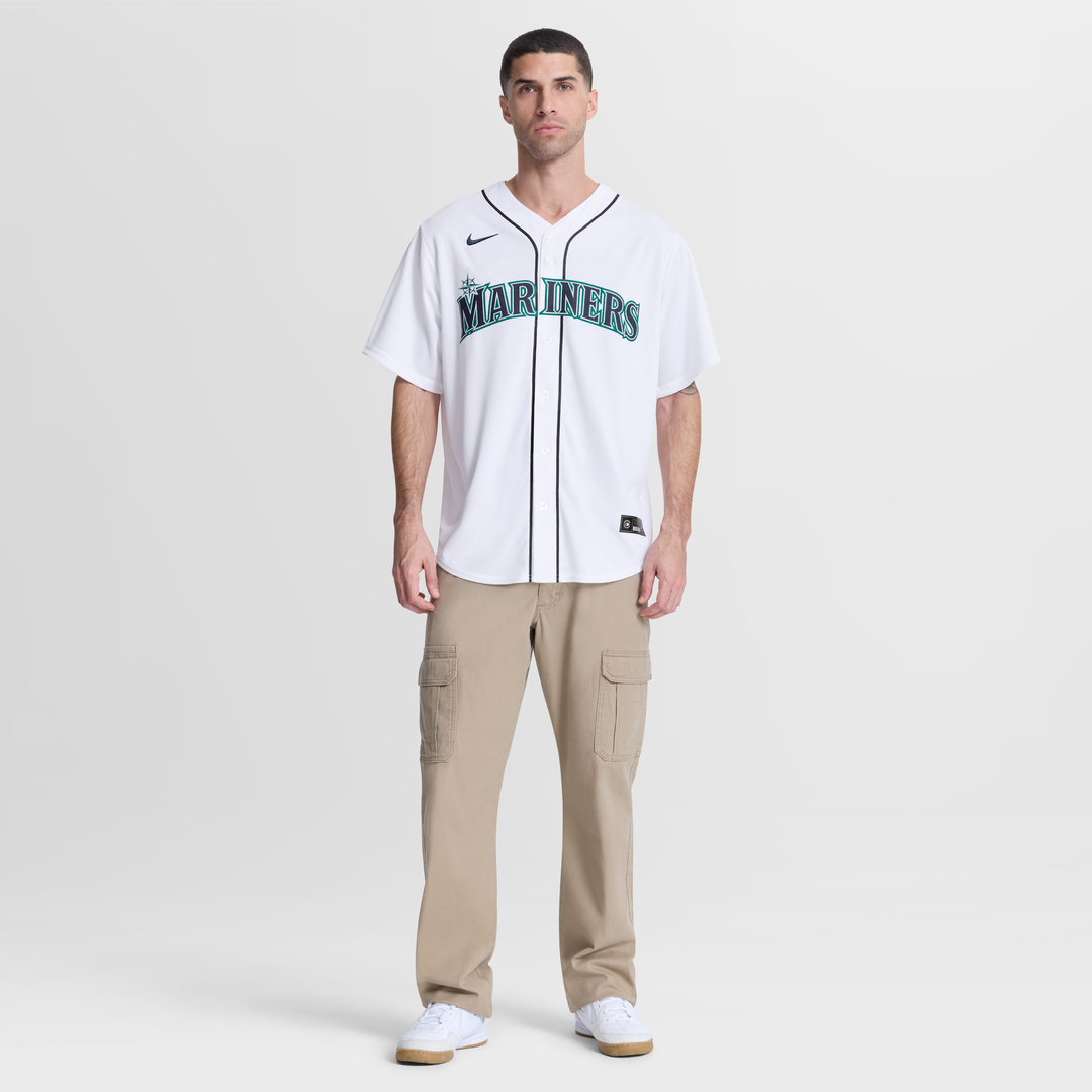 Seattle Mariners Josh Naylor Nike White Home Replica Jersey