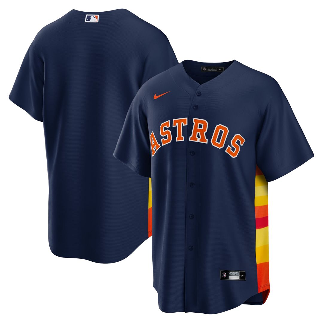 Houston Astros Nike Navy Alternate Replica Team Jersey