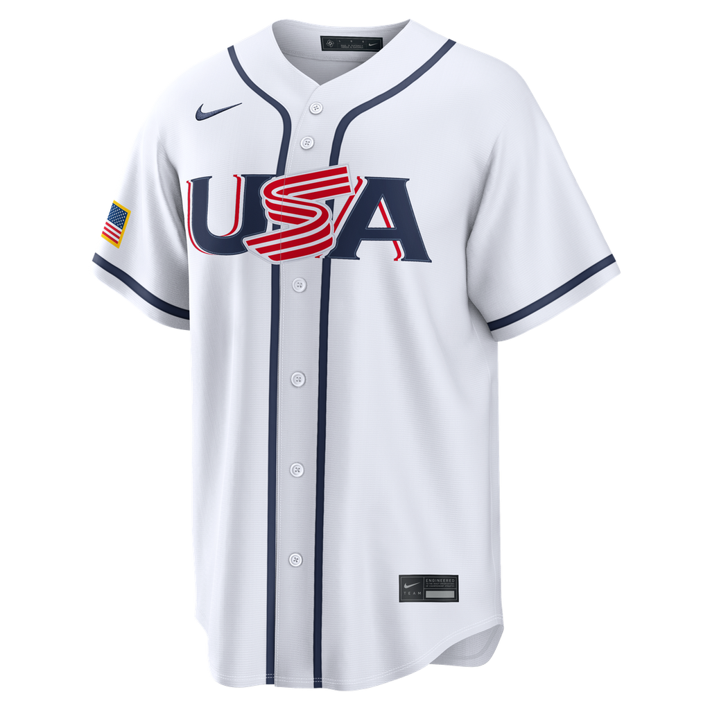 USA Baseball Nolan McLean Nike White 2026 World Baseball Classic Home Stadium Jersey