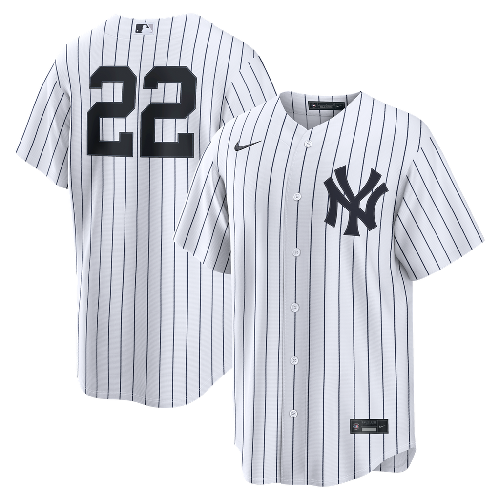 New York Yankees Ben Rice Nike White Home Replica Jersey