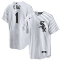 Chicago White Sox Nike White #1 Dad Home Replica Jersey