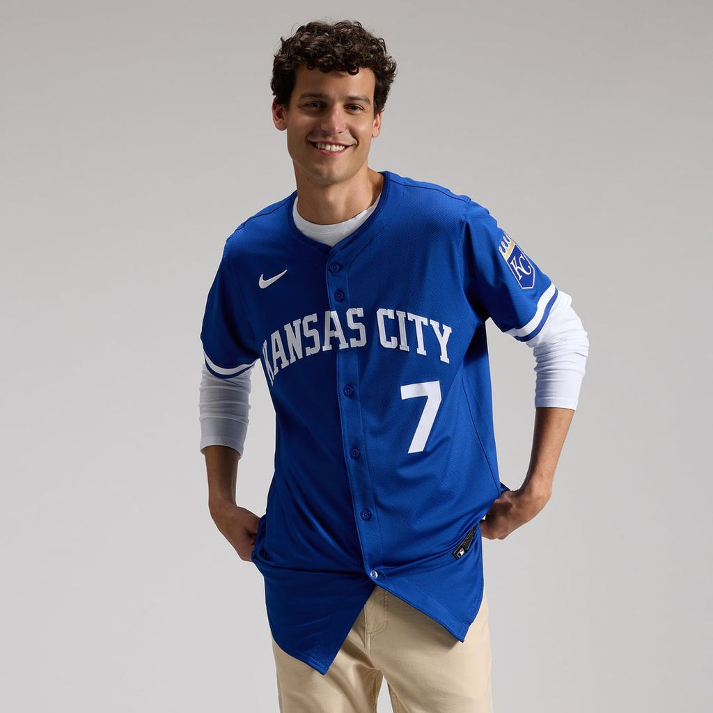 Kansas City Royals Bobby Witt Jr. Nike Royal Alternate 2 Elite Player Jersey